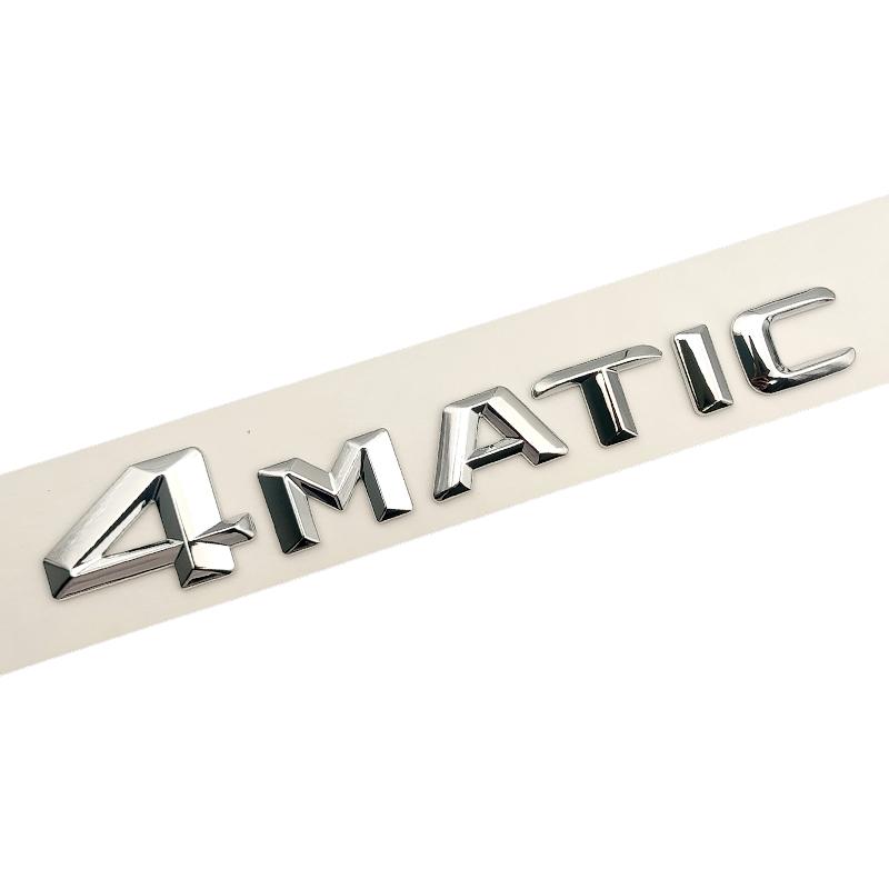 Car Sticker For W205 W204 3D ABS Chrome Car Rear Trunk Emblem Badge Letters C180 C200 C220 C250 C300 C350 4MATIC Accessories
