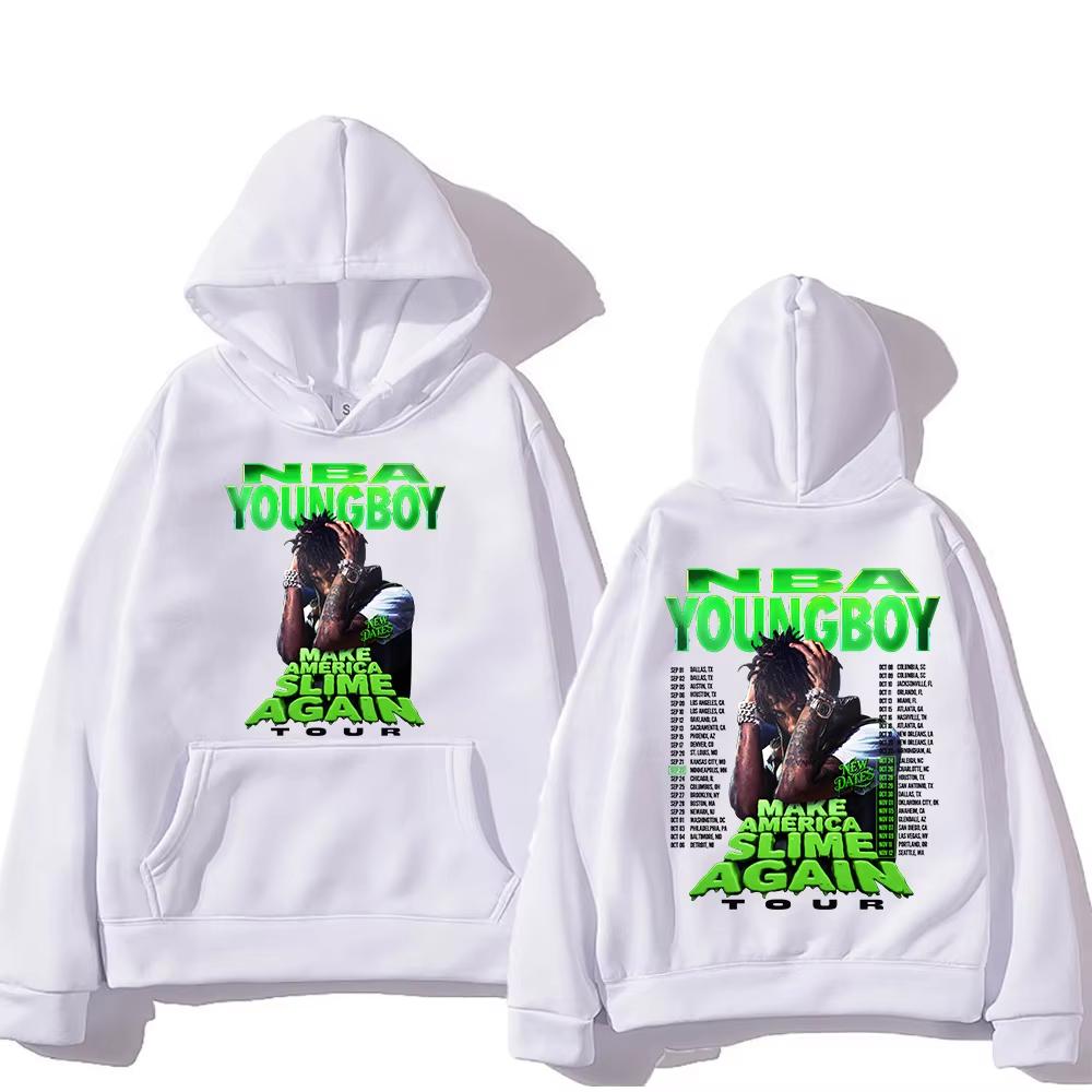 _YoungBoy Never Broke Again Tour 2025_ Says Singing Handprint Hoodie Street Fashion Hoodie Men's Hip-hop High-quality Hoodie
