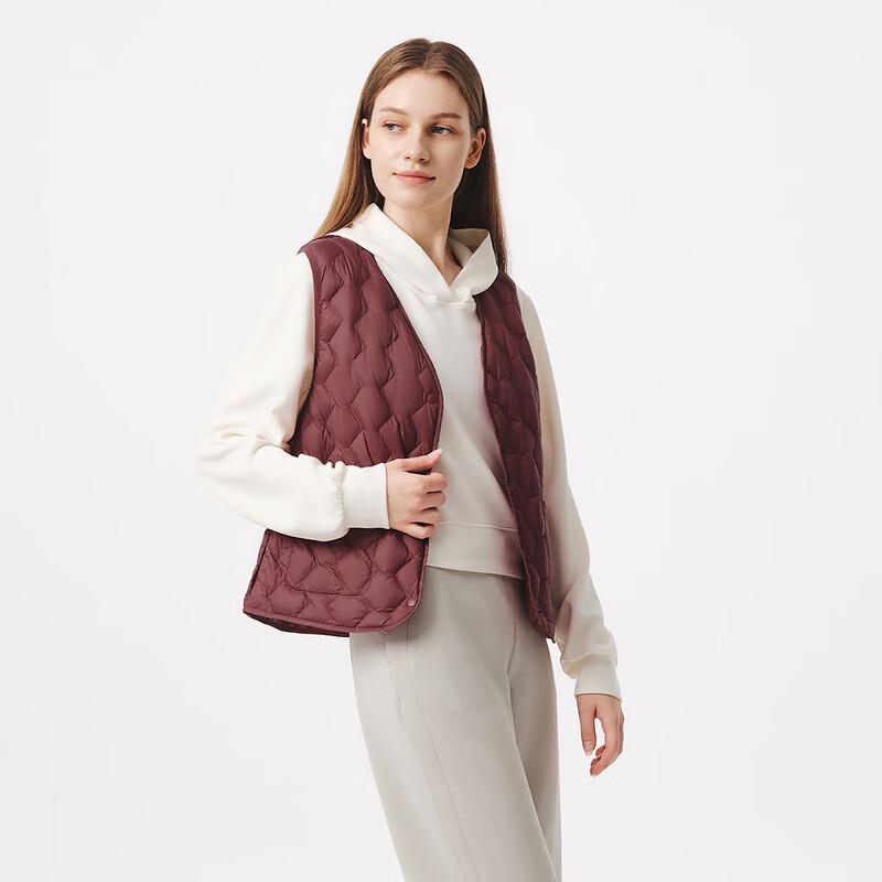 Tanboer Women's Solid Color Lightweight Down Vest TB5330112Z