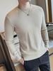 Maglione Invernale da Uomo Collo Tondo in Pile Spesso - Caldo Pullover a Manica Lunga Lavorato a Maglia