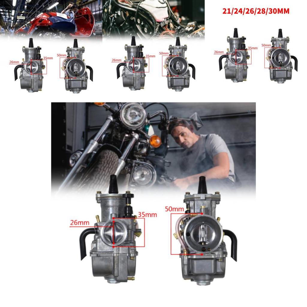 High Performance Pwk Carburetor With Interface Nozzle Available In 21 To 34mm Sizes For Atv And Utv Modifications