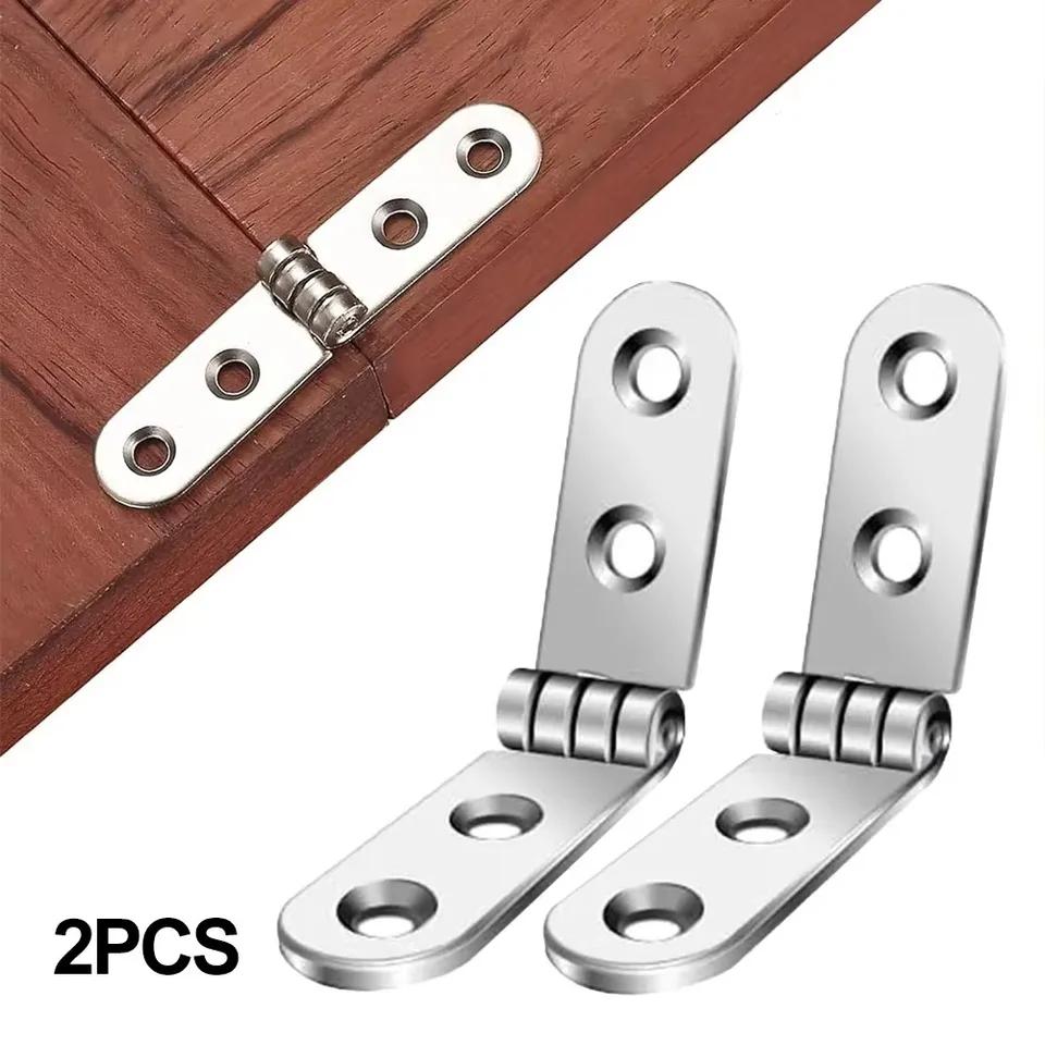 180 Degree Foldable Screw-On Hinge Flap for Sewing Machine Cabinet Door Durable Furniture Hardware Accessories 2pcs Set
