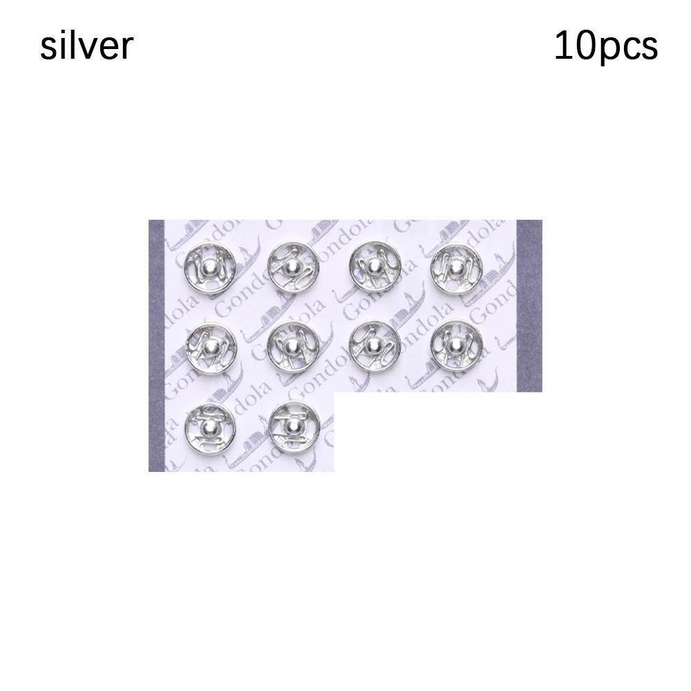 10/24Pcs 5mm Mini Button DIY Doll Clothes Metal Invisible Snap Buckle Doll Clothing Sewing Home Accessories Gifts