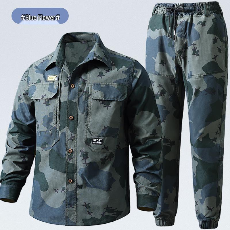 Pánská rychleschnoucí letní pracovní sada: Prodyšný oblek chránící před sluncem pro venkovní stavební a dílenské práce