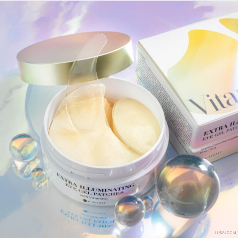 K-SECRET Extra Illuminating Eye Gel Patches Vitamin C 60EA (+Free gift)