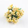 Mini Artificial Stamen Bud Bouquet Leaf Flower for Home Garden Wedding Car Corsage Decoration Box Crafts Supplies.