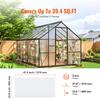 5 Pack Polycarbonate Greenhouse Panels 2' X 4' X 0.32'' Roof Sheets