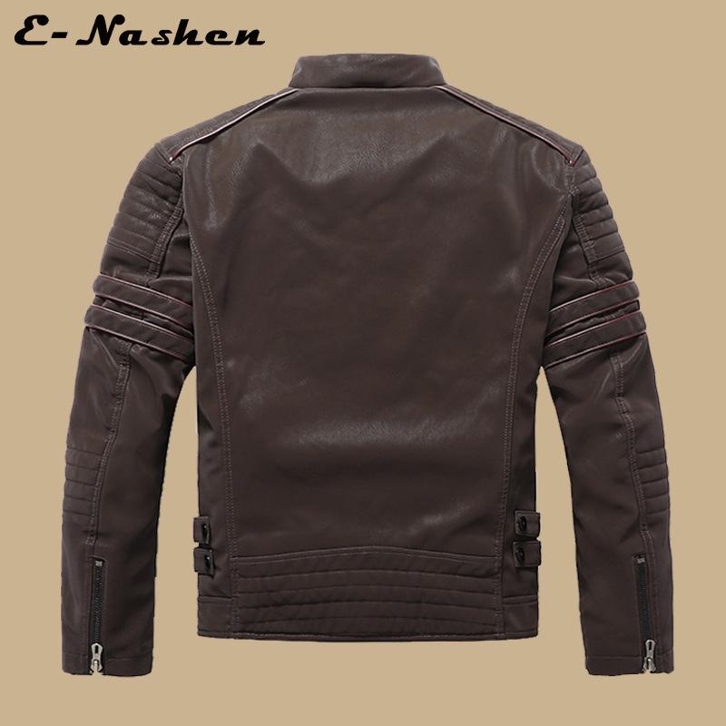 Men's Frosted Leather Motorcycle Jacket - Slim Fit, Trendy PU Autumn/Winter Fashion