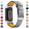 Replacement Genuine Leather Watch Strap For Fitbit Charge 3/4, Unisex