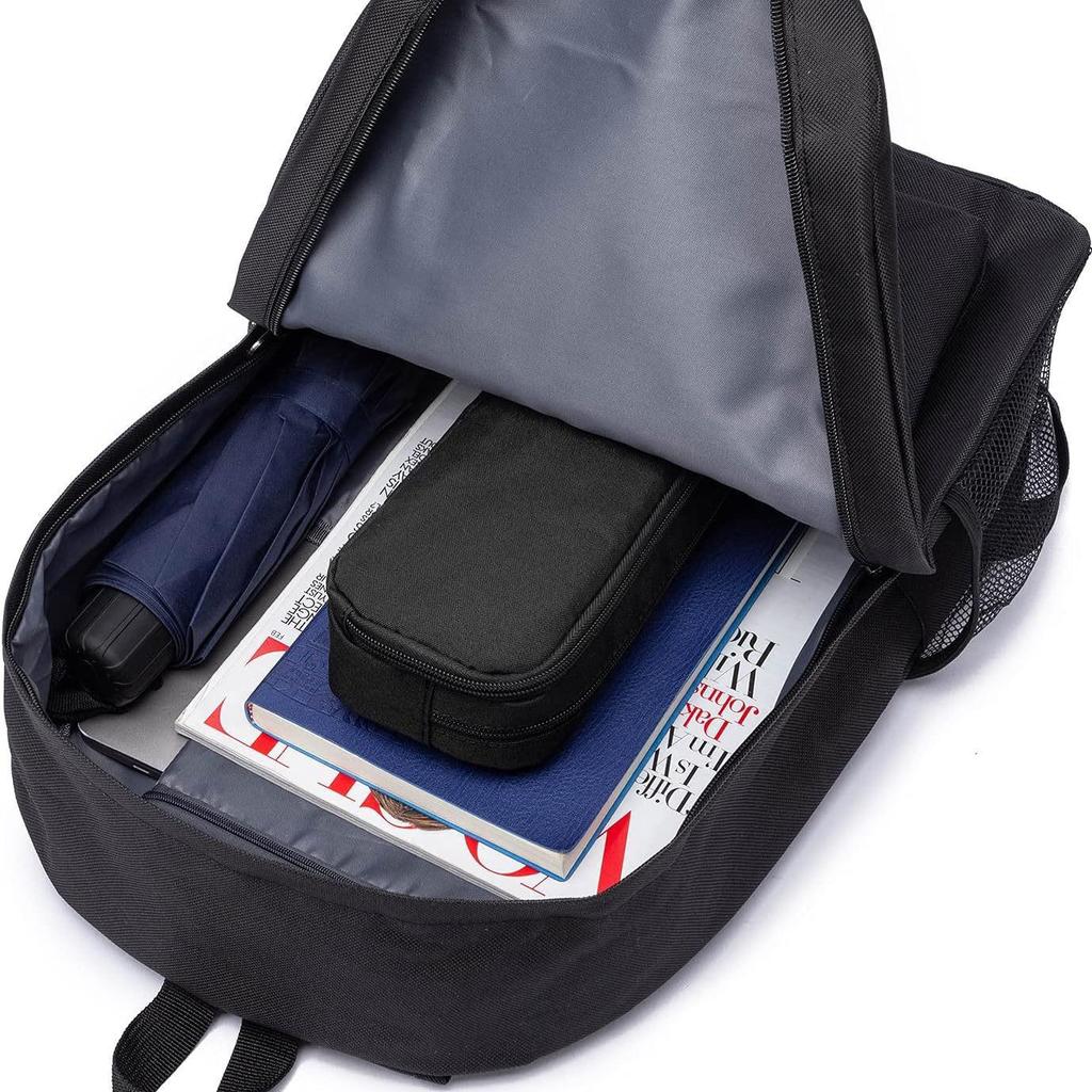 Stylish Large Capacity Pencil Case for Men - Durable and Simple Office Stationery Storage Bag