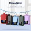 Fashion Skin -Friendly Phone Case For Samsung Galaxy Z Flip 4 Anti -Drop Ultra Thin With Ring Lens And Screen Protection Case