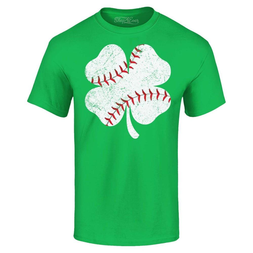 

Baseball Shamrock St. Patrick s Day T-shirt Sports Shirts M