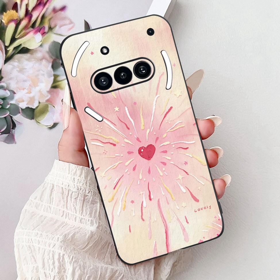 Téléphone pour rien (3a) A059 Coque Pour Nothing Phone 3a Étui Silicone Mode Luxe Fleurs Chat Mignon Drôle Peint Pare-chocs Souple
