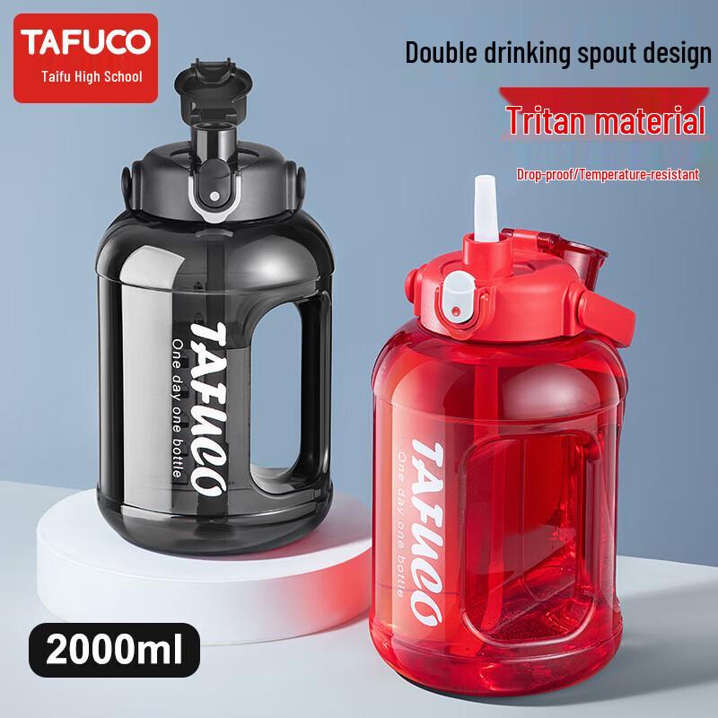 TAFUCO Dual-Drink Large Capacity Sports Water Bottle