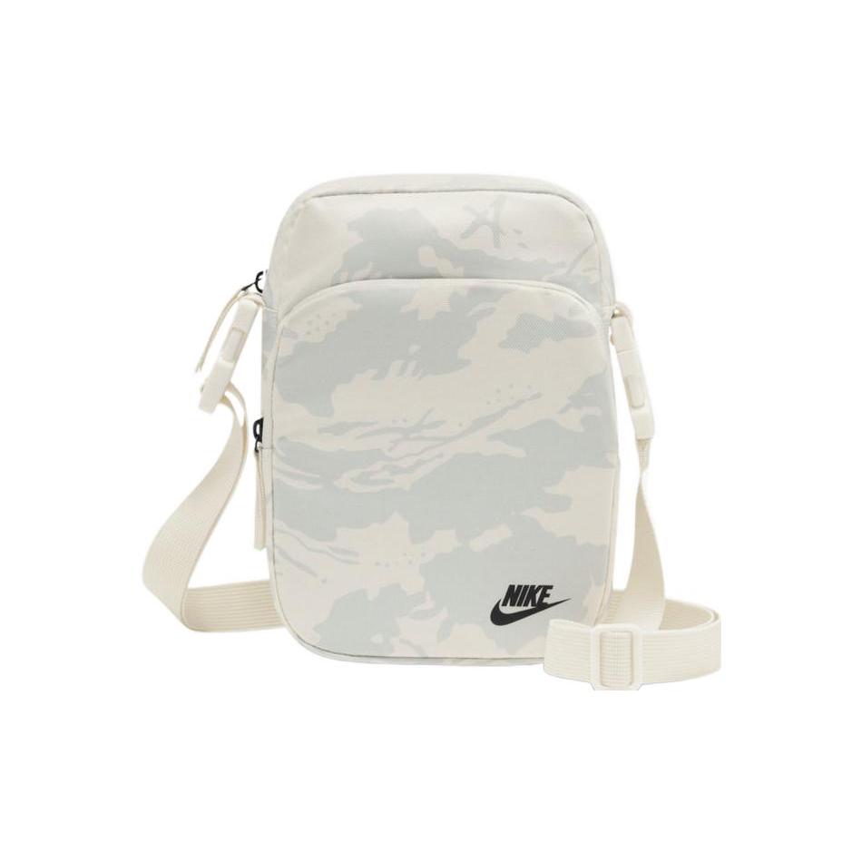 New Nike Heritage Fabric Crossbody Bag, Shoulder Bag Unisex White DQ5934-133