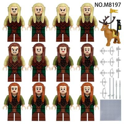 12 gab. Radošās sērijas Elfu Karalistes kareivju minifigūriņu būvējamie klucīši rotaļlietas