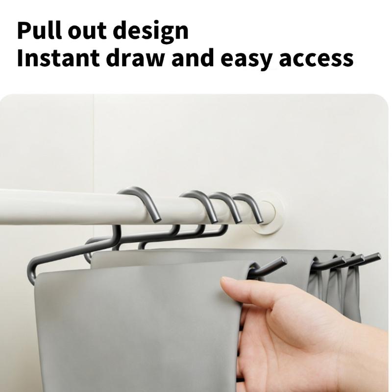 Grip Focused Z Form Trouser Hanger 5 Pack, Metal Closet Rail Holder for Pants Storage and Daily Closet Clothing Order