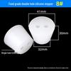 Hole-Punched Food Grade Silicone Stopper for Test Tubes, Bottles, and Water Pipes.