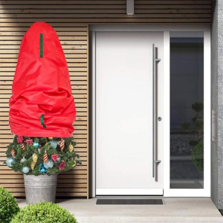 Easy-to-Use Vertical Christmas Tree Storage Bag, Waterproof Cover with Reinforced Handles for 36x25 Inch Decorations