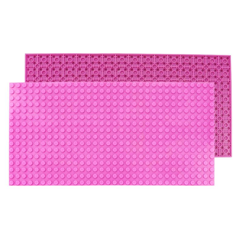 Baseplate Double Sides Base Plates for Figures Building Blocks Toys for Children City Baseplates Kids Gifts 25.5*12.8 cm Plate