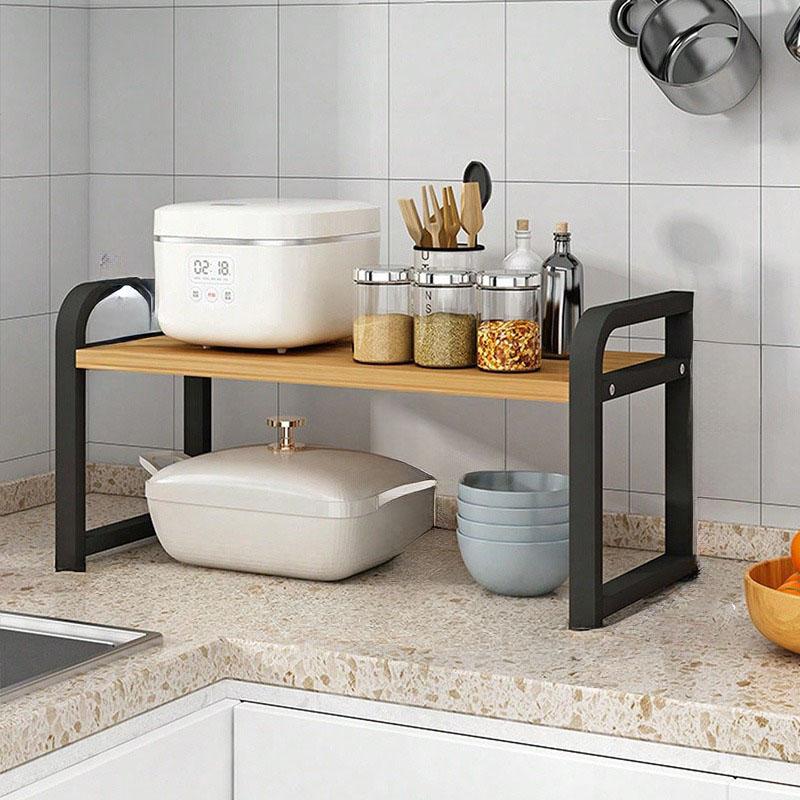 

Кухонные полки, шкафы на столешнице, телескопическая полка для хранения, полка для кастрюль, кухонная утварь, полка для приправ чёрный