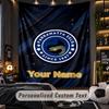 TapestryParramatta Eels Custom Name Text Personalized Wall Hanging Tapestry Home Wall Decor