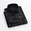 Men's Long Sleeve Plaid Dress Shirt Slim Fit Business Casual Button Down Shirt