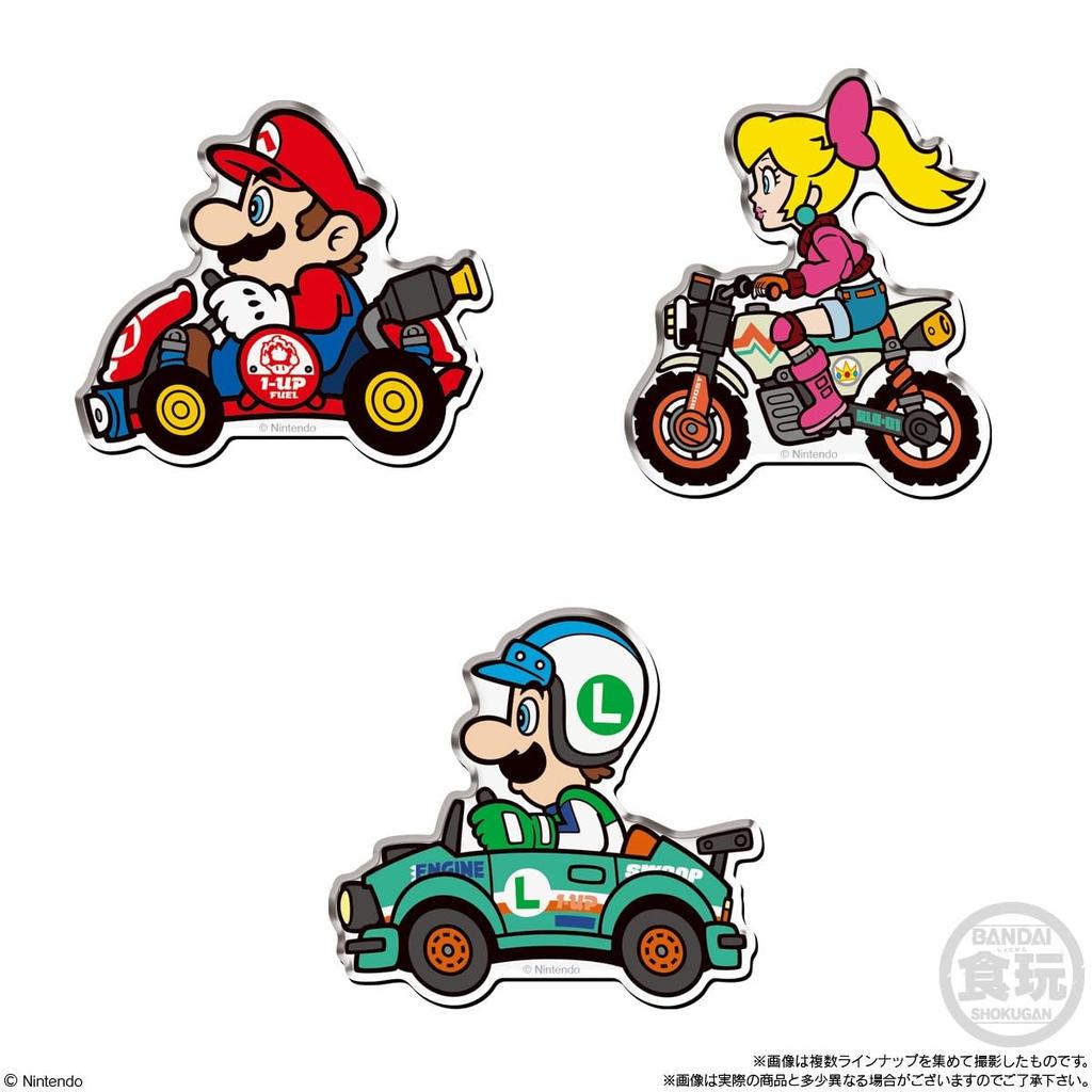 BANDAI Mario Kart World Chara Magnets Chewing Gum Candy Toys Set of (Box 14)