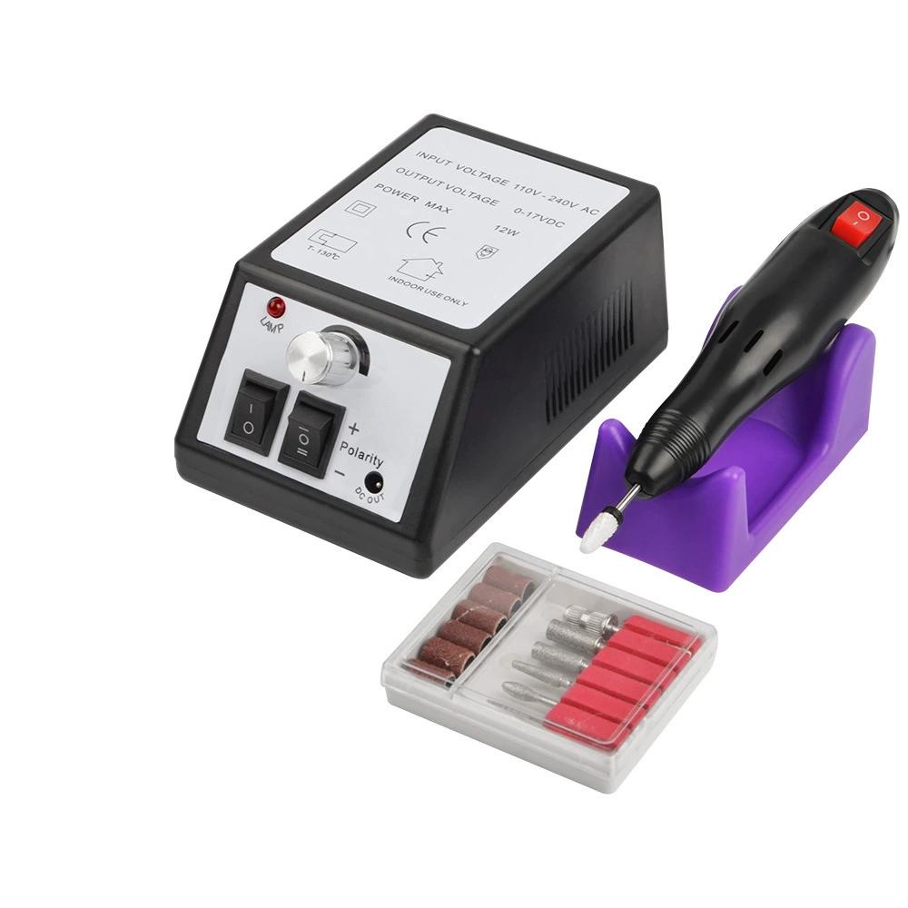 

Машинка для маникюра 20000 об/мин Профессиональная электрическая машинка для маникюра для принадлежностей для нейл-мастеров Акриловая электрическая машинка для маникюра US чёрный