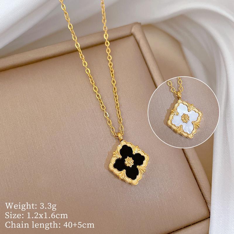 Geometric Planet Personality Minimalist Wind Furnace Real Gold Necklace Female Collarbone Chain