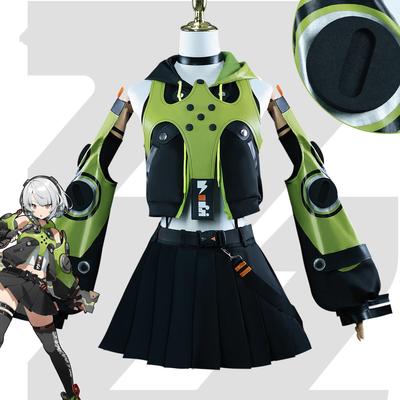 Anime Zenless Zone Zero Cosplay Kostium Anby Demara Kostium Halloween Anime ZZZ Strój Dziewczyna Mundur Peruka Prezenty Urodzinowe Karnawał Pełny Zestaw