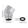 Upgrades Shower Hose Elbow Connector 145 Degree Pipe Adapter Shower Arm Extension Adapter for Extended Reach in Bath