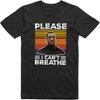 I Can't Breathe George Floyd Funny Stylish Novelty T-Shirt for Mens