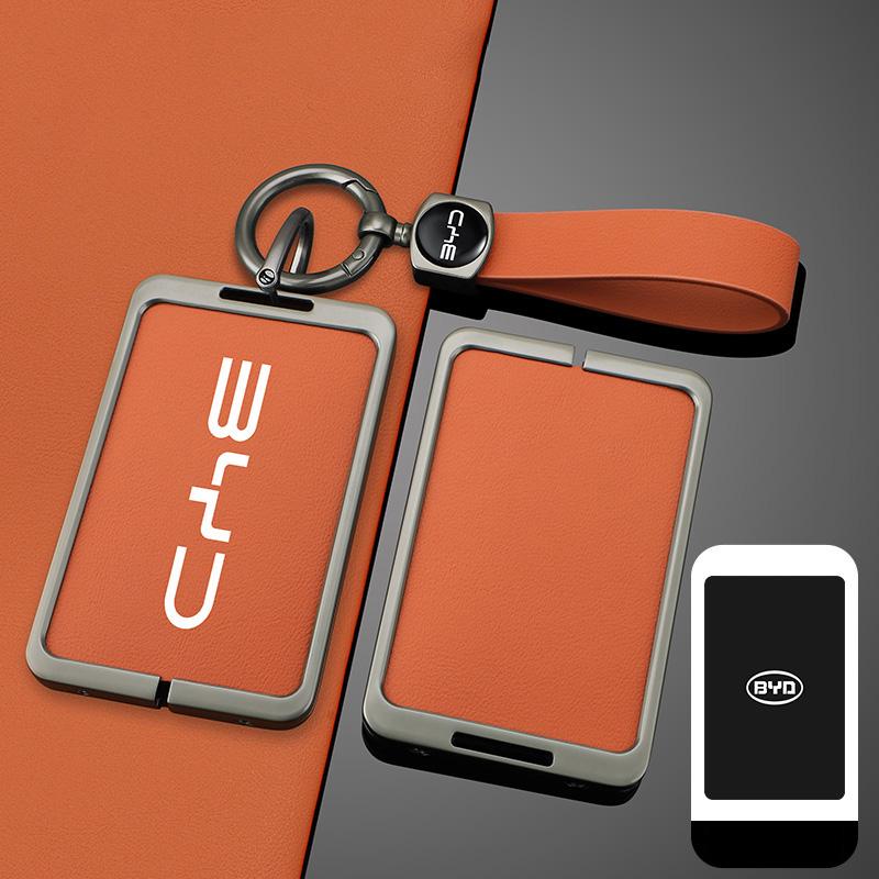 Car Smart NFC Card Key Case Cover Key Bag Shell Holder Protector For BYD Seal u Yuan Up Atto 3 Seagull Han EV Dmi mini Dolphin