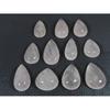 287Cts.Natural Pink Rose Quartz Pear Shape Cabachon Loose Gemstone 11Pcs Lot C-2520