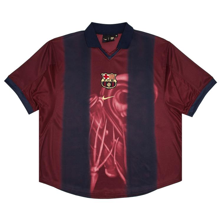 Nike FC Barcelona x Cactus Jack Retro 2000/01 Home Skeleton Jersey Re L