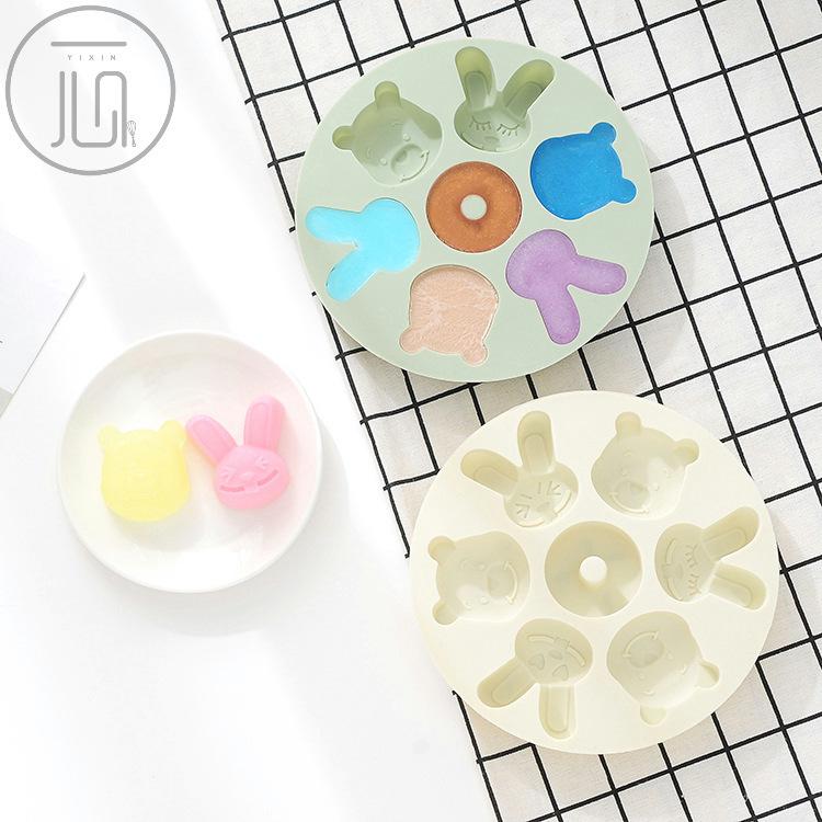 Cartoon Silicone Mold Cake Baking Mold Handmade Soap Chocolate Ice Mold Cake Rice Cake Mold