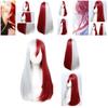 My Hero Academia Cosplay-Perücke für Todoroki- und Bakugo-Fans, 65 cm lang, rot-weiß