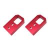 Paire de Crochets de Remorquage Avant en Aluminium pour Toyota Tacoma (4e génération) 2024-2026/ 4Runner (6ème génération) 2025-2026/ Land Cruiser 250 2024-2025