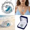 Hollow Sea Oath Necklace Creative Spindrift Jewelry Wave Pendant Necklace Party Occasion