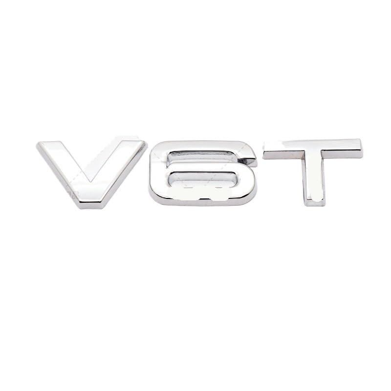EAVBYFJ (Small Store) 3D Metal V6T V8T Side Emblem Tail Trunk Logo Badge Sticker
