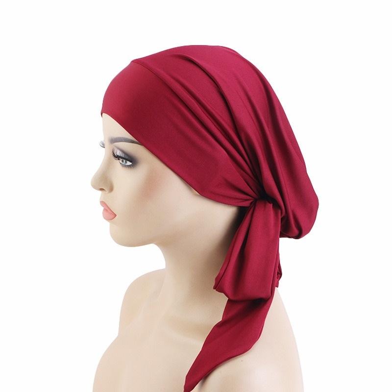 Neue Kopftücher Damen Hijab Haarturban Chemo Krebs Kopftuch Untertuch Kopftuch Damen Turban für Damen Damen Turban