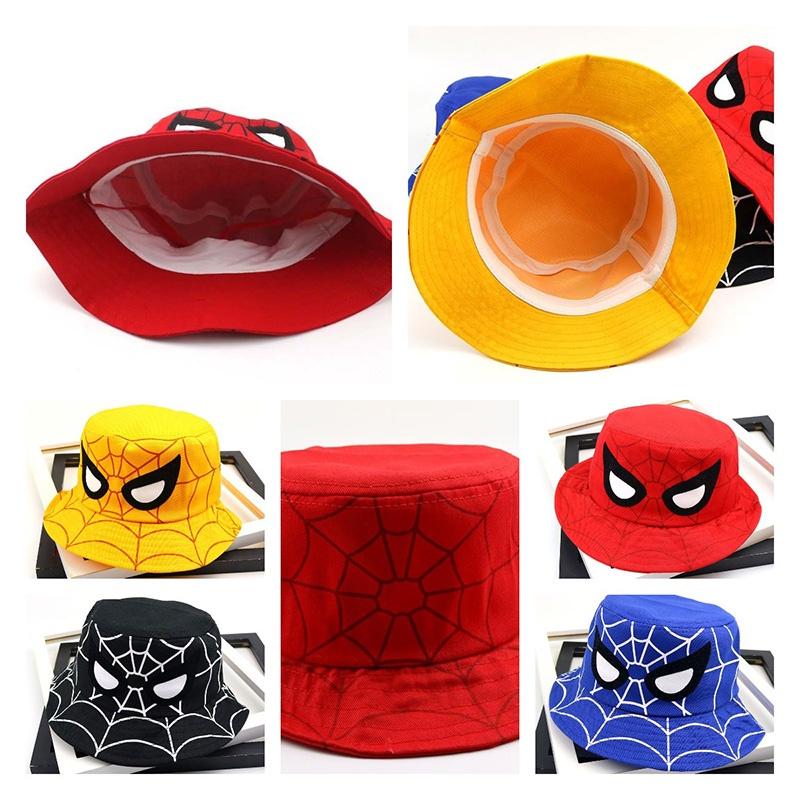 Spider-Man Fischerhut für Kinder, Baumwollmaterial, Perfekter Sommer-, Herbst-Winterhut