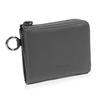 LASIEM Mini Wallet with Coin and Card Compact and Small Wallet Men's Case, "Time-Saving Design," (Steel Gray)