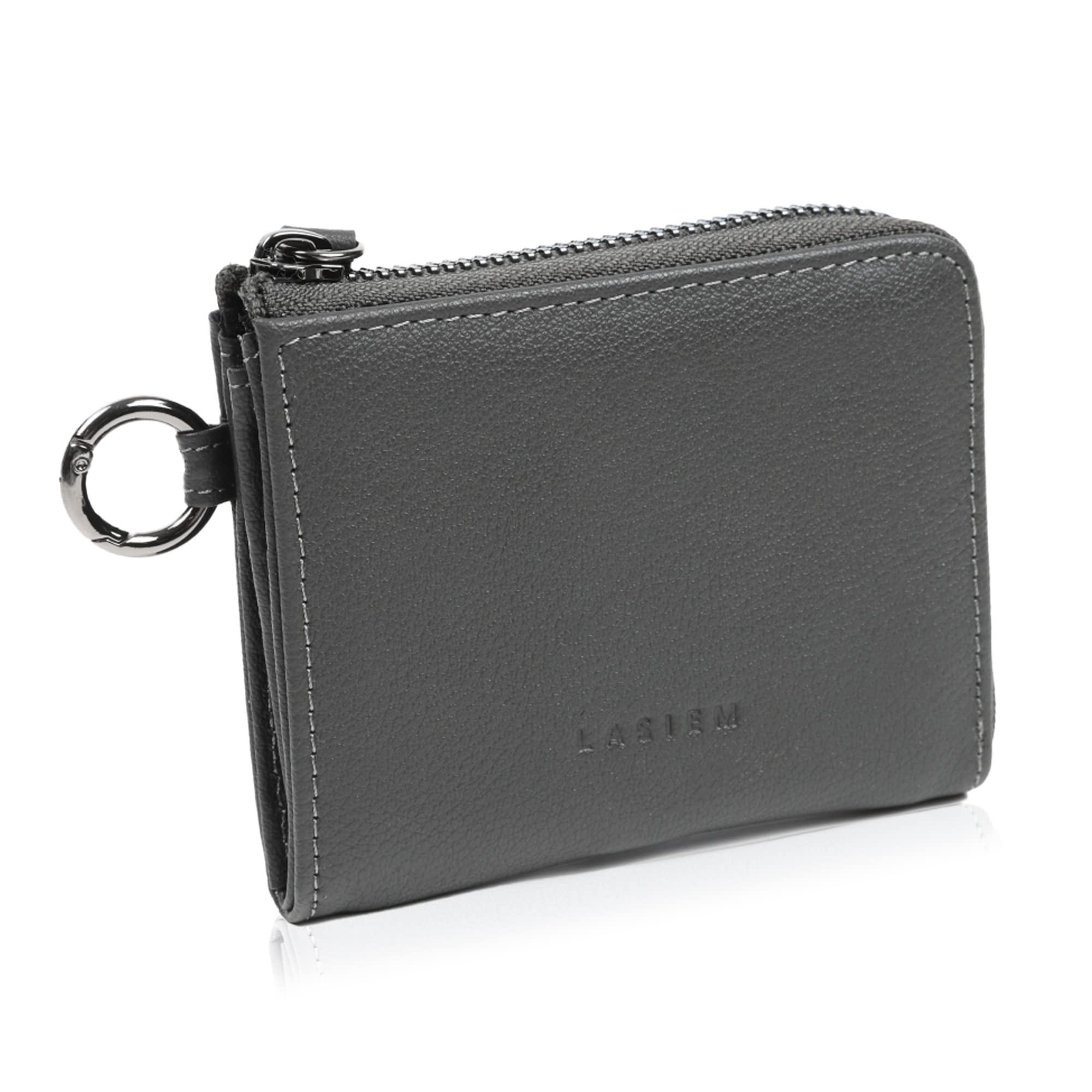 

LASIEM Mini Wallet with Coin and Card Compact and Small Wallet Men s Case, Time-Saving Design, (Steel Gray)