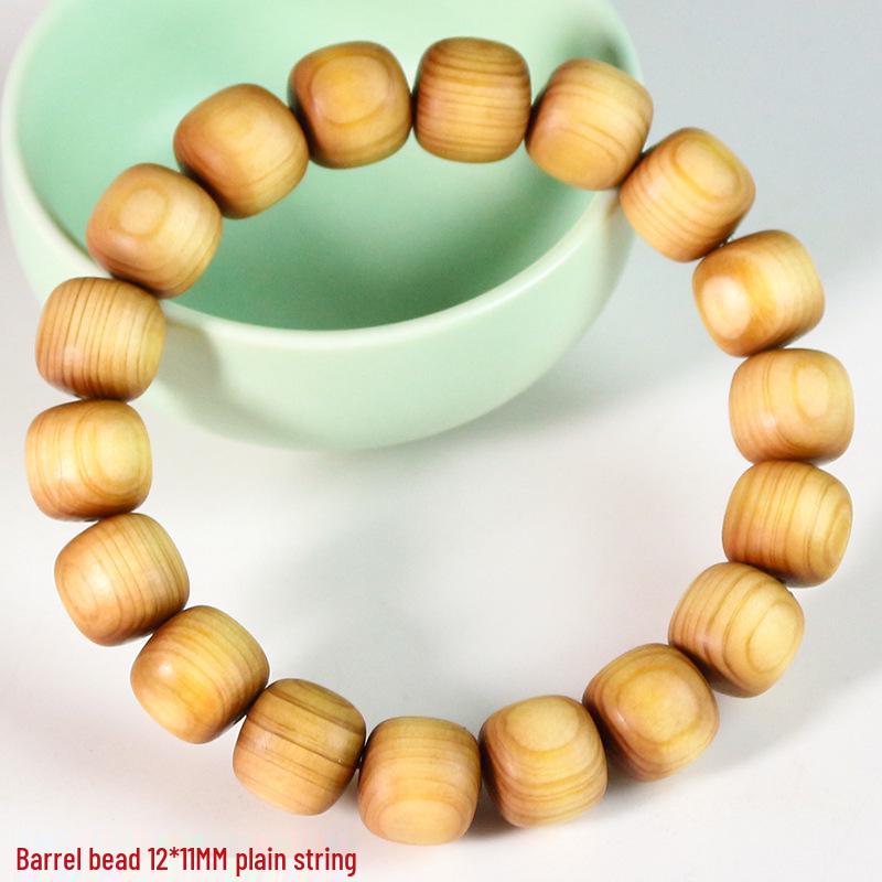 Yabai Handcrafted Aged Material Abacus Bead Bracelet for Men and Women