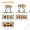 For 2Pcs with Adjustable Shims Car Marine Auto Battery Terminal Connectors Positive & Negative 0/2/4/8/10 Gauge