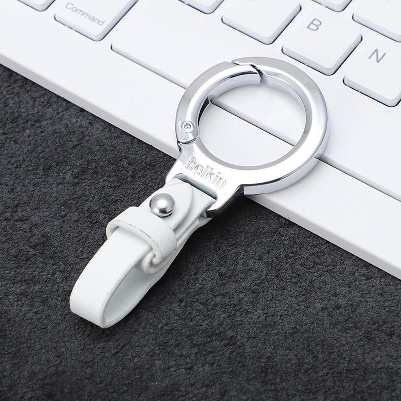 Personalized Anti Loss Key Pendant Leather Keychain Car Key Holder Portable Carabiner Waist Belt Buckle Durable Key Ring For Men