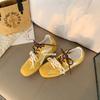 Cowhide version Su Yinyin, the same 5cm inner height increase, color matching, versatile casual sports shoes, German training shoes, women's Forrest G