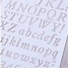 1 Sheet Painting Scrapbooking Hollow Letter Alphabet Design Plastic Educational Drawing Board for Kids